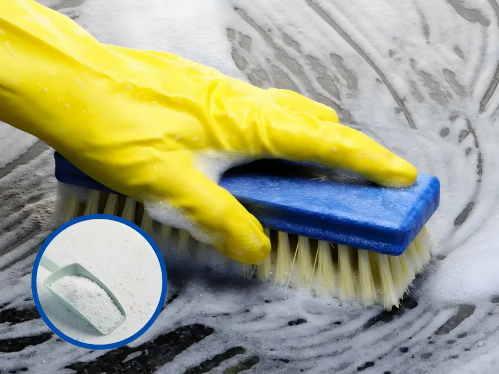 Bàn chải cứng chà thủ công