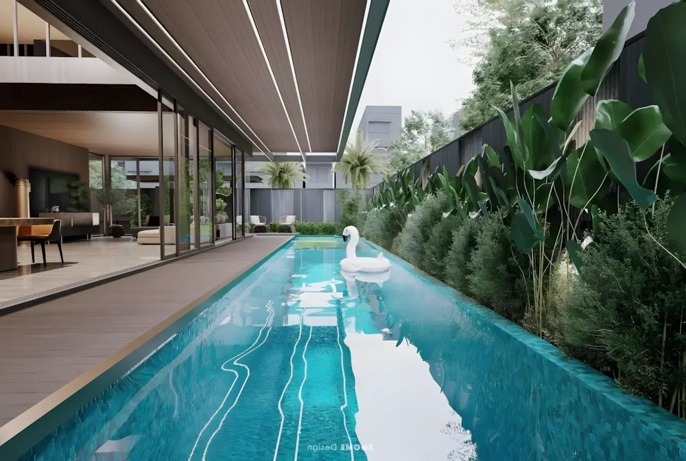 Hồ bơi và khu vực thư giãn