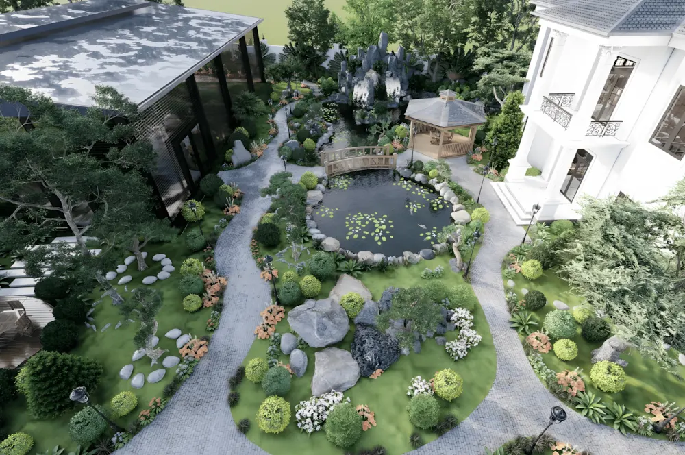 Xu hướng thiết kế cải tạo khuôn viên sân vườn đẹp từ đầu